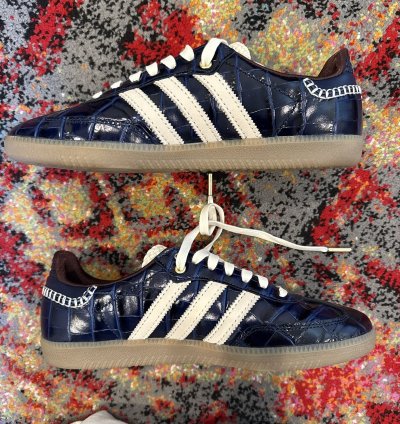 Adidas Wales Bonner Samba Navy Croc
