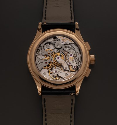 Patek Philippe Chronograph In Rose Gold With Black Dial And Breguet Numerals