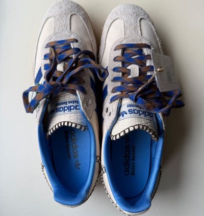Adidas Wales Bonner Samba Nylon Wonder Clay Royal Blue