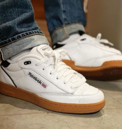 Reebok Club C Bulc White Black Sneakers