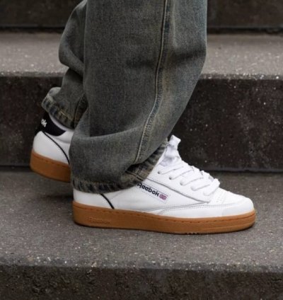 Reebok Club C Bulc White Black Sneakers
