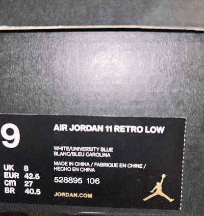 Jordan 11 Unc Low