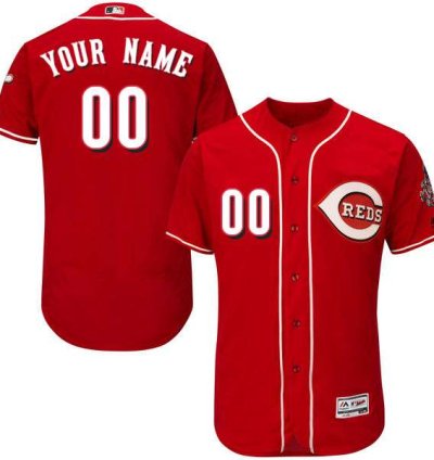 Cincinnati Reds Red Customized Flexbase Majestic Mlb Collection Jersey