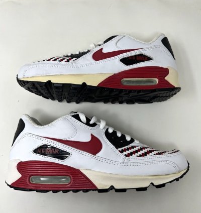 Vintage Nike Air Max 90 Leather Sneakers Size 10 Chi-town Og Infrared Mens