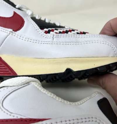 Vintage Nike Air Max 90 Leather Sneakers Size 10 Chi-town Og Infrared Mens
