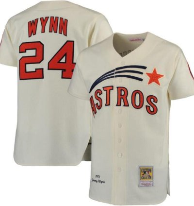 Houston Astros Jimmy Wynn Cream 1971 Throwback Jersey