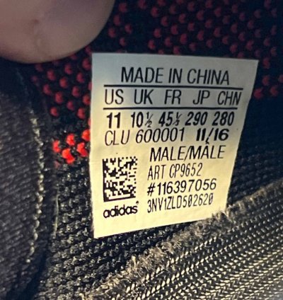 Adidas Yeezy Boost 350 V2 Bred Size 11 Cp9652