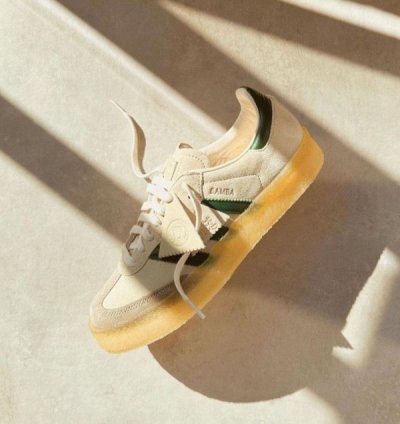 Ronnie Fieg X Clarks X Adidas Samba Chalk White Green Sneakers