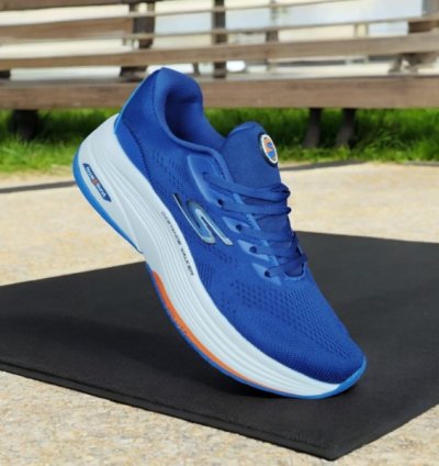 Skecher S Go Walk Distance Walker Blue Sneakers