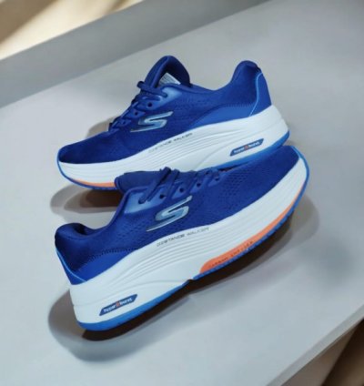 Skecher S Go Walk Distance Walker Blue Sneakers