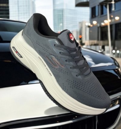 Skecher S Max Road Hyper Burst Dark Grey Sneakers