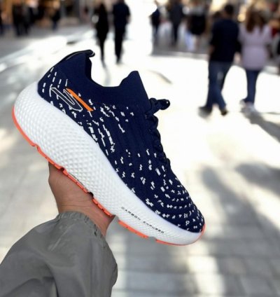 Skecher S Max Road Hyper Burst Navy Sneakers