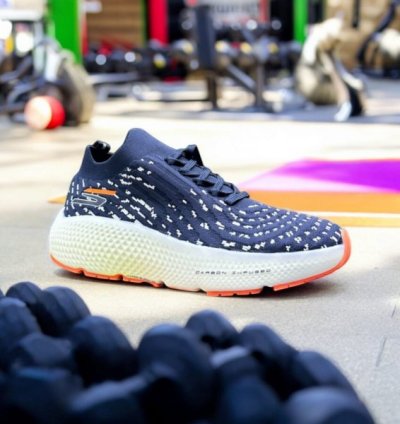 Skecher S Max Road Hyper Burst Navy Sneakers