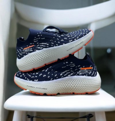 Skecher S Max Road Hyper Burst Navy Sneakers