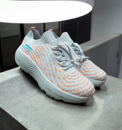 Skechers Max Road Hyper Burst Grey Orange Sneakers