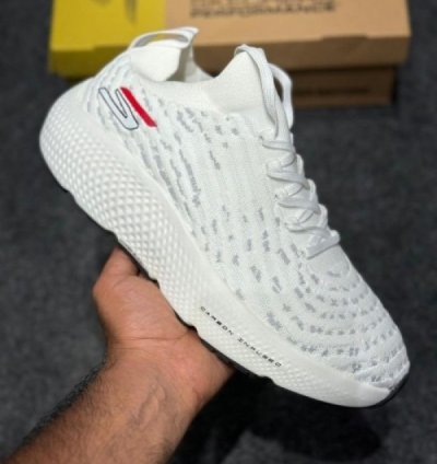 Skechers Max Road Hyper Burst Triple White Sneakers