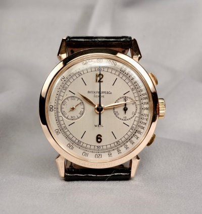 Patek Philippe Chronograph Ref 1579 Pink Gold Casa Weil Original 1945 Chronograph - Cal 13 Ch