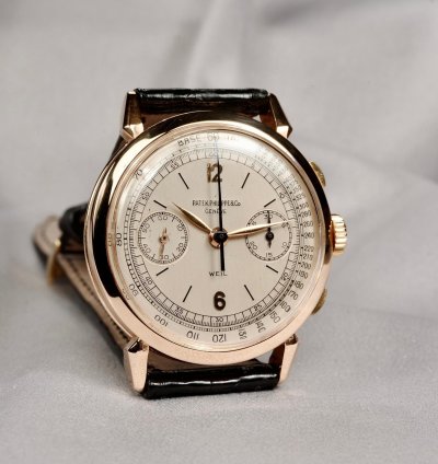 Patek Philippe Chronograph Ref 1579 Pink Gold Casa Weil Original 1945 Chronograph - Cal 13 Ch