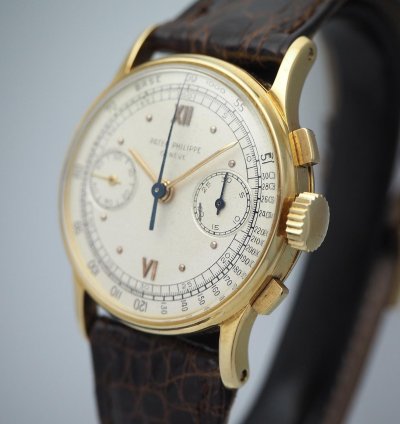Patek Philippe Chronograph Ref Cal 130 Gold 18k 750 From 1950