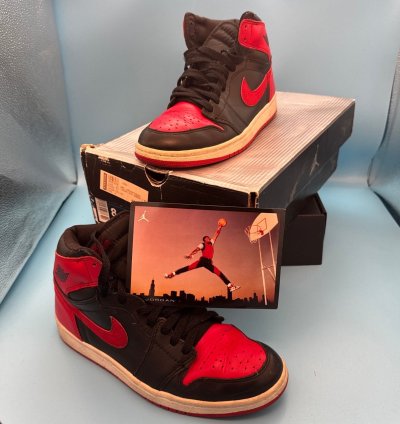 Air Jordan 1 Retro 2001 Bred M8 W9 5