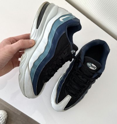 Vintage Nike Air Max 95 Y2k Rare Drill Sk8 Ocean Sneakers