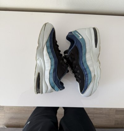 Vintage Nike Air Max 95 Y2k Rare Drill Sk8 Ocean Sneakers