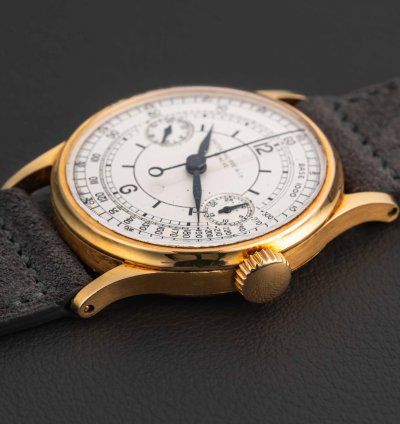 Patek Philippe Chronograph Vintage Sector Single-button 130j Chronograph