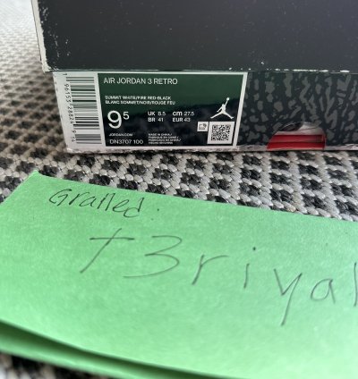 Jordan 3 Retro Reimagined White Cement Us9 5