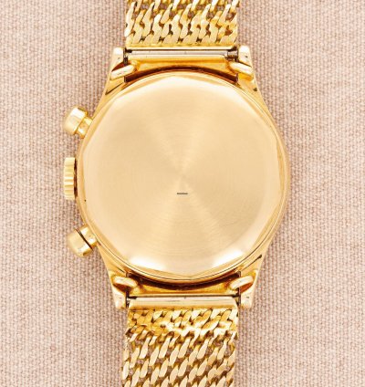 Patek Philippe Chronograph Yellow Gold Tasti Tondi Chronograph Watch Ref 1463 On Gay Freres Bracelet