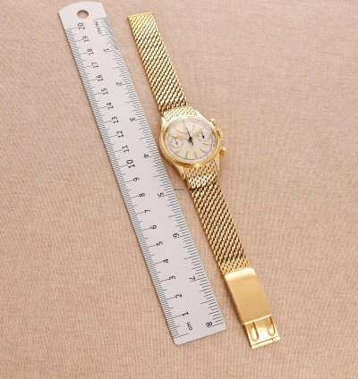 Patek Philippe Chronograph Yellow Gold Tasti Tondi Chronograph Watch Ref 1463 On Gay Freres Bracelet