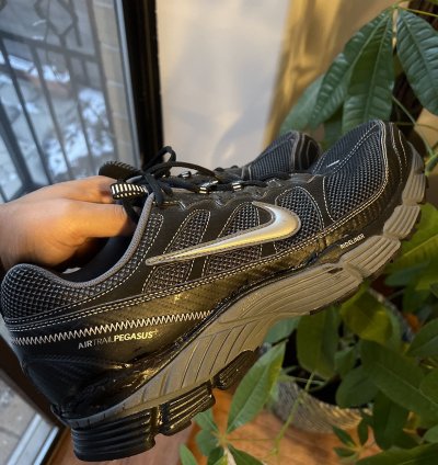 Vintage Nike Air Trail Pegasus Iii Black Size 15