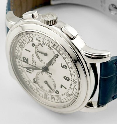Patek Philippe Complications 5070g-001 Annual Calendar Chronograph White Gold Silver Dial 2003