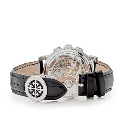 Patek Philippe Complications 5070g-001 Annual Calendar Chronograph White Gold Silver Dial 2005