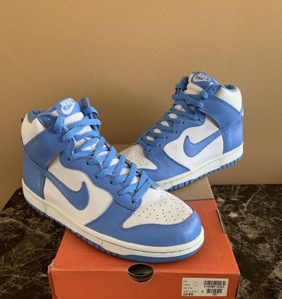 Vintage Nike Dunk High 2004 Unc Blue