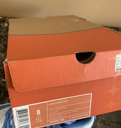 Vintage Nike Dunk High 2004 Unc Blue