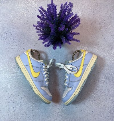 Vintage Nike Dunk Low Ice Blue Maize White 2000