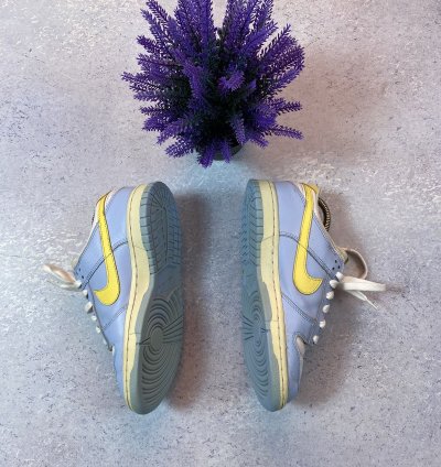 Vintage Nike Dunk Low Ice Blue Maize White 2000