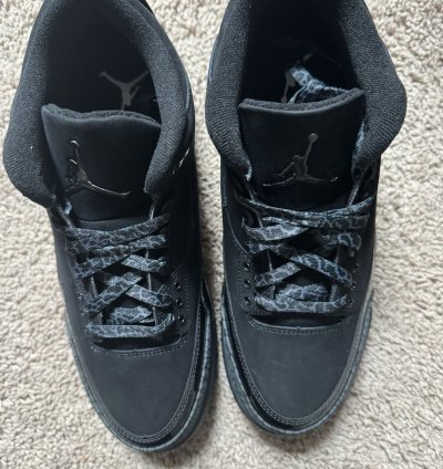 Air Jordan 3 Black Cat Size 9 5