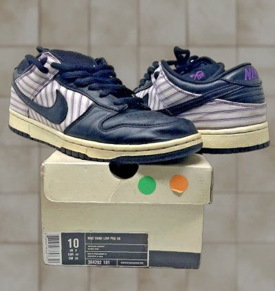Vintage Nike Dunk Low Pro Sb 2005 Purple Avenger Size Us 10 Low Top Athletic Sneaker Mens