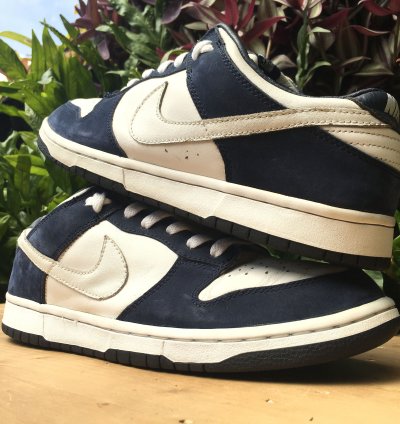 Vintage Nike Dunk Low Pro White Obsidian 2003