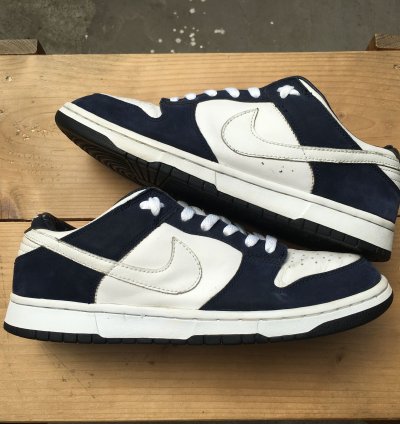 Vintage Nike Dunk Low Pro White Obsidian 2003