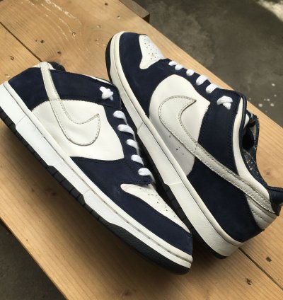Vintage Nike Dunk Low Pro White Obsidian 2003