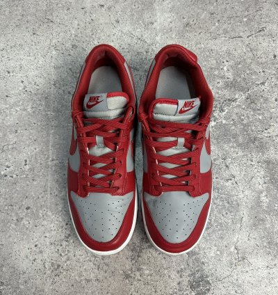 Vintage Nike Dunk Low Retro Medium Grey Varsity Red Unlv