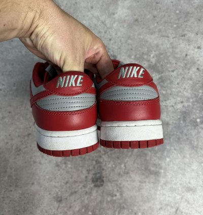 Vintage Nike Dunk Low Retro Medium Grey Varsity Red Unlv