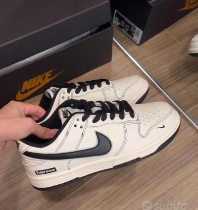 Supreme X Nik E Sb Dunk Low Sneakers