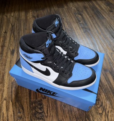 Nike Air Jordan 1 Retro Og High Unc Toe Size 10 5 Dz5485-400