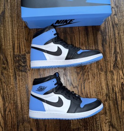 Nike Air Jordan 1 Retro Og High Unc Toe Size 10 5 Dz5485-400