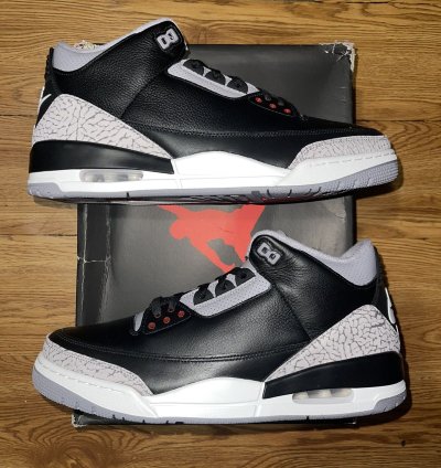Nike Air Jordan 3 Black Cement Size 13 Men