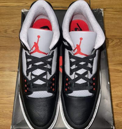 Nike Air Jordan 3 Black Cement Size 13 Men