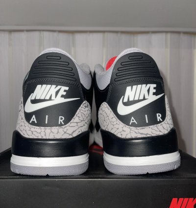 Nike Air Jordan 3 Black Cement Size 13 Men
